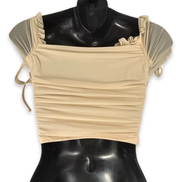 Windsor Women's Cream Colored Padded Clasp Secured Bustier Size Small - Picture 2 of 12